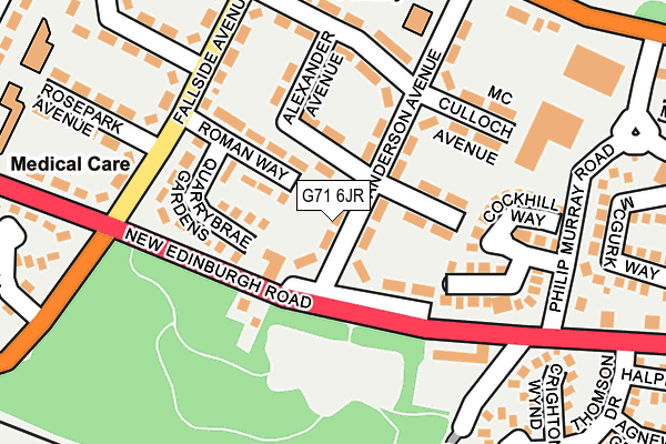 G71 6JR map - OS OpenMap – Local (Ordnance Survey) G71 6JR map - OS OpenMap – Local (Ordnance Survey)