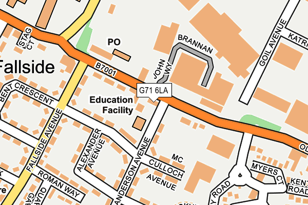 G71 6LA map - OS OpenMap – Local (Ordnance Survey) G71 6LA map - OS OpenMap – Local (Ordnance Survey)