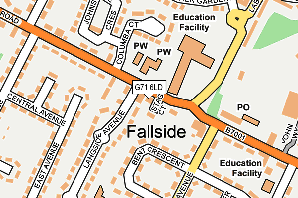 G71 6LD map - OS OpenMap – Local (Ordnance Survey) G71 6LD map - OS OpenMap – Local (Ordnance Survey)