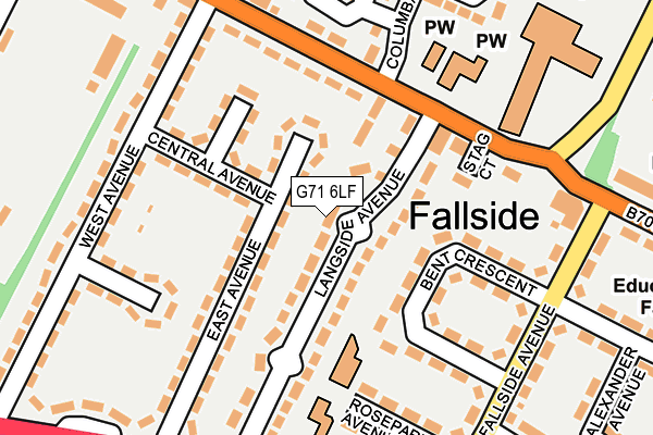 G71 6LF map - OS OpenMap – Local (Ordnance Survey) G71 6LF map - OS OpenMap – Local (Ordnance Survey)