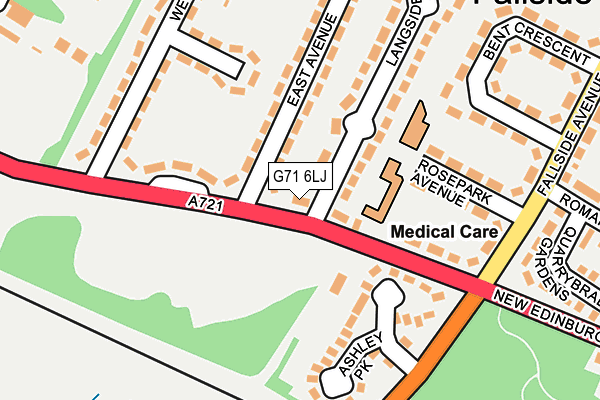 G71 6LJ map - OS OpenMap – Local (Ordnance Survey) G71 6LJ map - OS OpenMap – Local (Ordnance Survey)