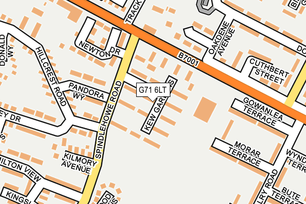 G71 6LT map - OS OpenMap – Local (Ordnance Survey)
