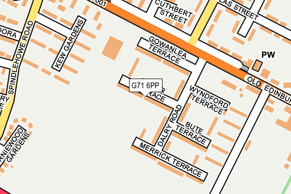G71 6PP map - OS OpenMap – Local (Ordnance Survey) G71 6PP map - OS OpenMap – Local (Ordnance Survey)