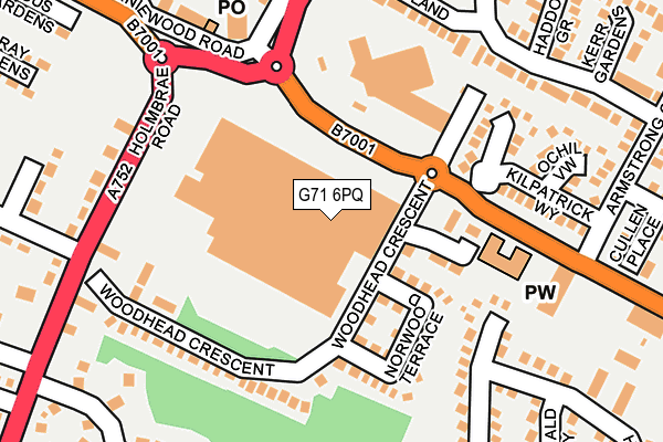 G71 6PQ map - OS OpenMap – Local (Ordnance Survey) G71 6PQ map - OS OpenMap – Local (Ordnance Survey)