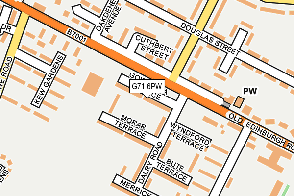 G71 6PW map - OS OpenMap – Local (Ordnance Survey) G71 6PW map - OS OpenMap – Local (Ordnance Survey)