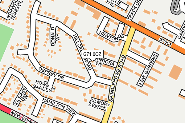 G71 6QZ map - OS OpenMap – Local (Ordnance Survey) G71 6QZ map - OS OpenMap – Local (Ordnance Survey)