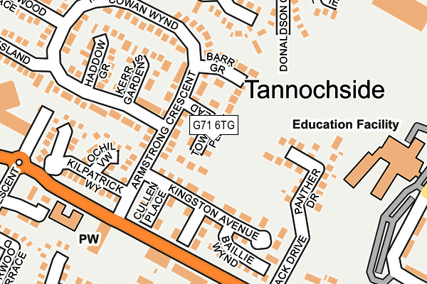 G71 6TG map - OS OpenMap – Local (Ordnance Survey) G71 6TG map - OS OpenMap – Local (Ordnance Survey)