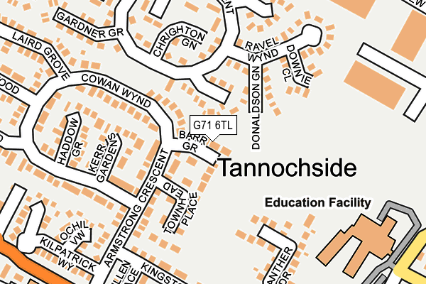 G71 6TL map - OS OpenMap – Local (Ordnance Survey) G71 6TL map - OS OpenMap – Local (Ordnance Survey)