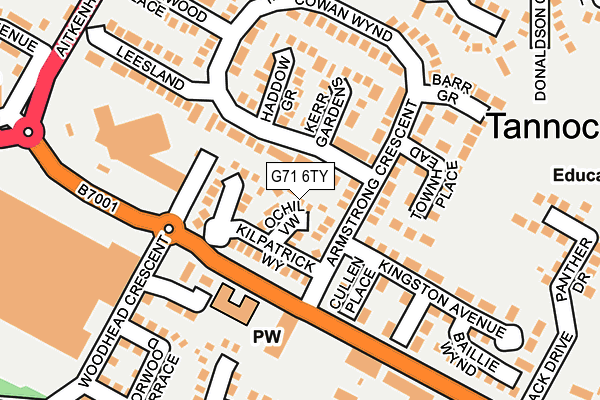 G71 6TY map - OS OpenMap – Local (Ordnance Survey) G71 6TY map - OS OpenMap – Local (Ordnance Survey)