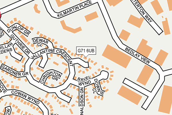 G71 6UB map - OS OpenMap – Local (Ordnance Survey) G71 6UB map - OS OpenMap – Local (Ordnance Survey)