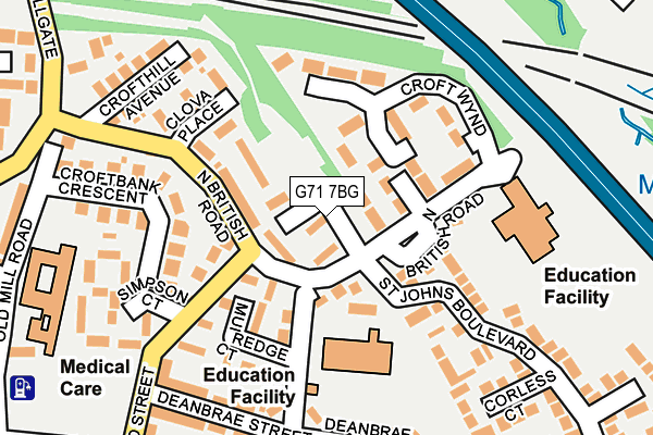 G71 7BG map - OS OpenMap – Local (Ordnance Survey) G71 7BG map - OS OpenMap – Local (Ordnance Survey)