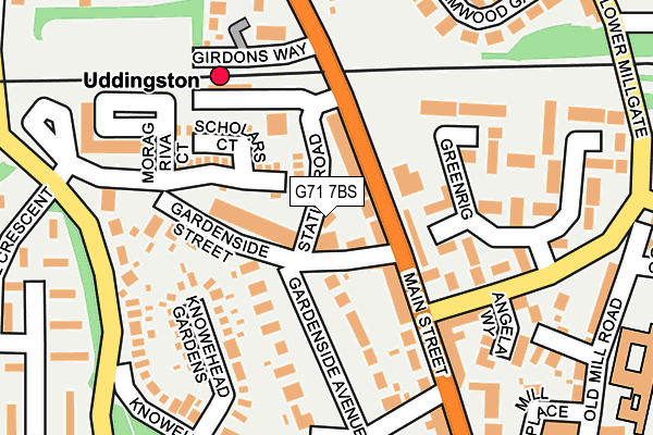G71 7BS map - OS OpenMap – Local (Ordnance Survey) G71 7BS map - OS OpenMap – Local (Ordnance Survey)