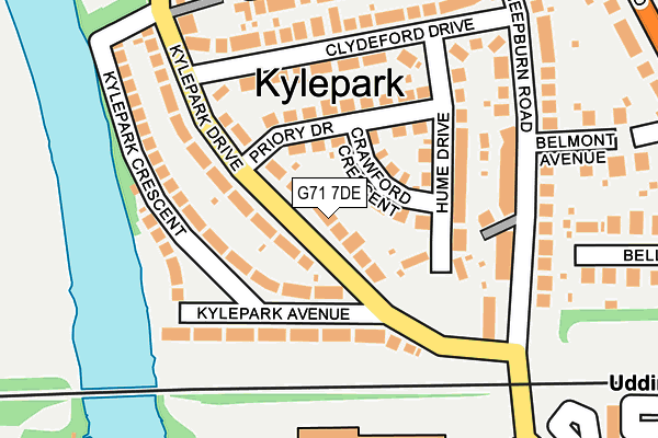 G71 7DE map - OS OpenMap – Local (Ordnance Survey) G71 7DE map - OS OpenMap – Local (Ordnance Survey)