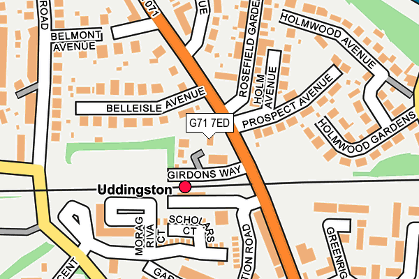 G71 7ED map - OS OpenMap – Local (Ordnance Survey) G71 7ED map - OS OpenMap – Local (Ordnance Survey)