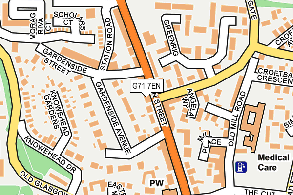 G71 7EN map - OS OpenMap – Local (Ordnance Survey) G71 7EN map - OS OpenMap – Local (Ordnance Survey)