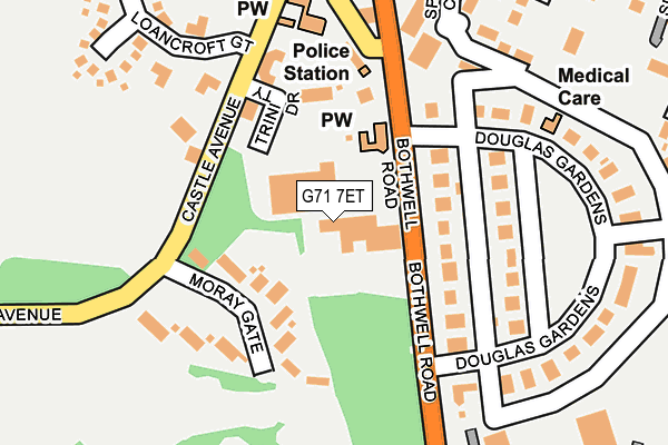 G71 7ET map - OS OpenMap – Local (Ordnance Survey) G71 7ET map - OS OpenMap – Local (Ordnance Survey)