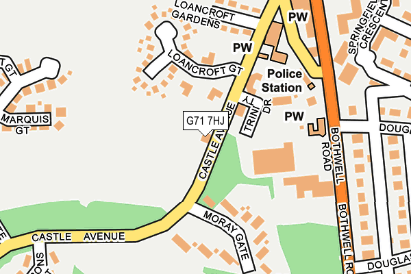 G71 7HJ map - OS OpenMap – Local (Ordnance Survey) G71 7HJ map - OS OpenMap – Local (Ordnance Survey)