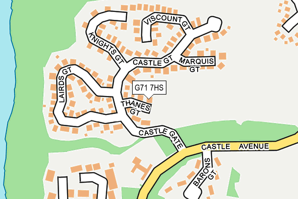 G71 7HS map - OS OpenMap – Local (Ordnance Survey) G71 7HS map - OS OpenMap – Local (Ordnance Survey)