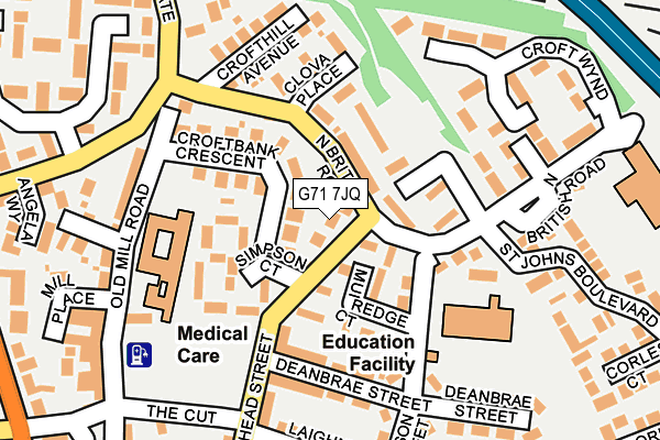 G71 7JQ map - OS OpenMap – Local (Ordnance Survey) G71 7JQ map - OS OpenMap – Local (Ordnance Survey)