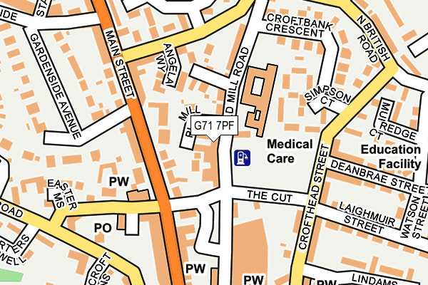 G71 7PF map - OS OpenMap – Local (Ordnance Survey) G71 7PF map - OS OpenMap – Local (Ordnance Survey)