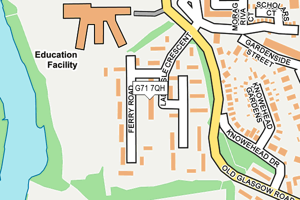 G71 7QH map - OS OpenMap – Local (Ordnance Survey) G71 7QH map - OS OpenMap – Local (Ordnance Survey)