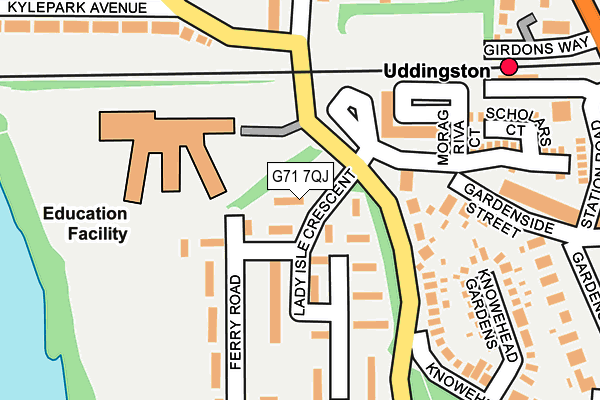 G71 7QJ map - OS OpenMap – Local (Ordnance Survey) G71 7QJ map - OS OpenMap – Local (Ordnance Survey)
