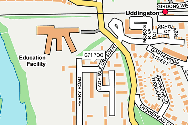G71 7QQ map - OS OpenMap – Local (Ordnance Survey) G71 7QQ map - OS OpenMap – Local (Ordnance Survey)