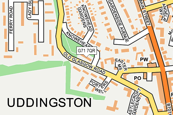 G71 7QR map - OS OpenMap – Local (Ordnance Survey) G71 7QR map - OS OpenMap – Local (Ordnance Survey)