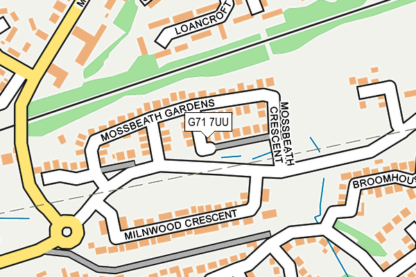 G71 7UU map - OS OpenMap – Local (Ordnance Survey) G71 7UU map - OS OpenMap – Local (Ordnance Survey)