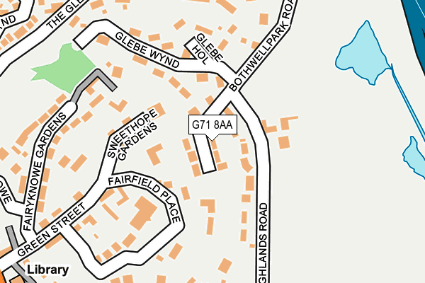 G71 8AA map - OS OpenMap – Local (Ordnance Survey) G71 8AA map - OS OpenMap – Local (Ordnance Survey)
