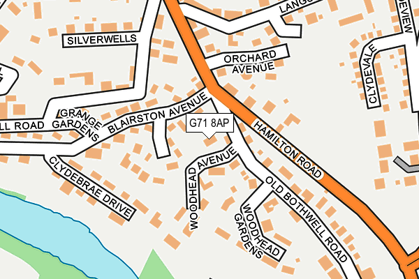 G71 8AP map - OS OpenMap – Local (Ordnance Survey) G71 8AP map - OS OpenMap – Local (Ordnance Survey)