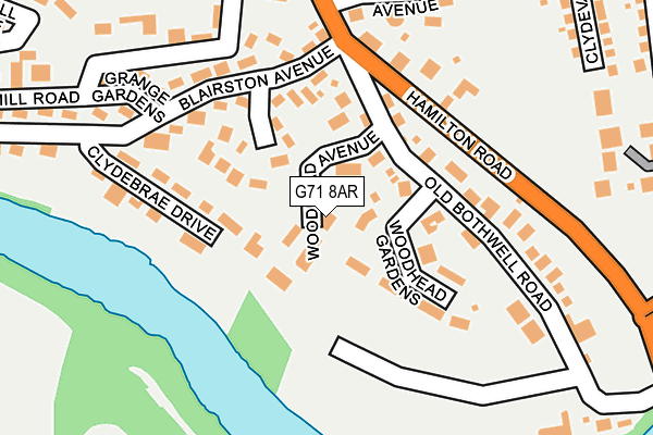 G71 8AR map - OS OpenMap – Local (Ordnance Survey) G71 8AR map - OS OpenMap – Local (Ordnance Survey)