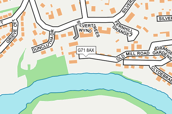 G71 8AX map - OS OpenMap – Local (Ordnance Survey) G71 8AX map - OS OpenMap – Local (Ordnance Survey)