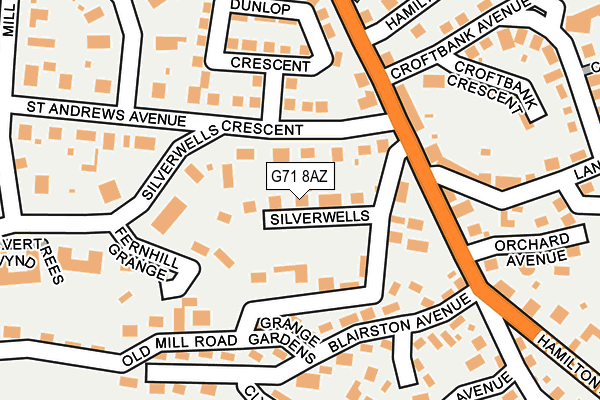 G71 8AZ map - OS OpenMap – Local (Ordnance Survey) G71 8AZ map - OS OpenMap – Local (Ordnance Survey)