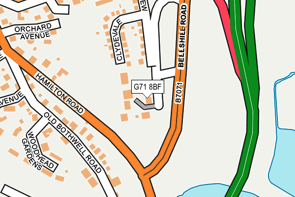 G71 8BF map - OS OpenMap – Local (Ordnance Survey) G71 8BF map - OS OpenMap – Local (Ordnance Survey)