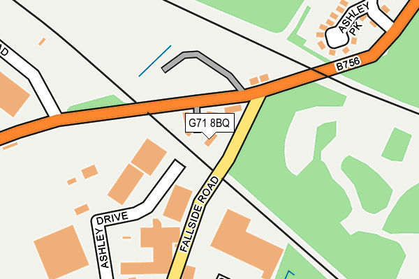 G71 8BQ map - OS OpenMap – Local (Ordnance Survey) G71 8BQ map - OS OpenMap – Local (Ordnance Survey)