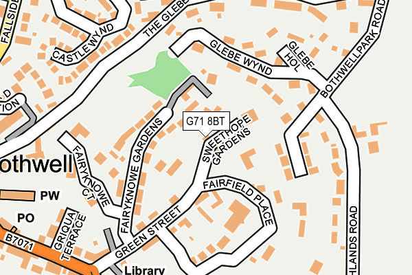 G71 8BT map - OS OpenMap – Local (Ordnance Survey) G71 8BT map - OS OpenMap – Local (Ordnance Survey)