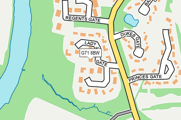 G71 8BW map - OS OpenMap – Local (Ordnance Survey) G71 8BW map - OS OpenMap – Local (Ordnance Survey)