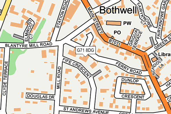 G71 8DG map - OS OpenMap – Local (Ordnance Survey) G71 8DG map - OS OpenMap – Local (Ordnance Survey)
