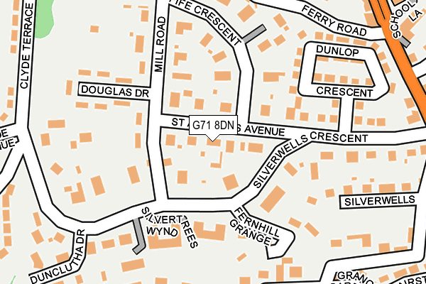 G71 8DN map - OS OpenMap – Local (Ordnance Survey) G71 8DN map - OS OpenMap – Local (Ordnance Survey)