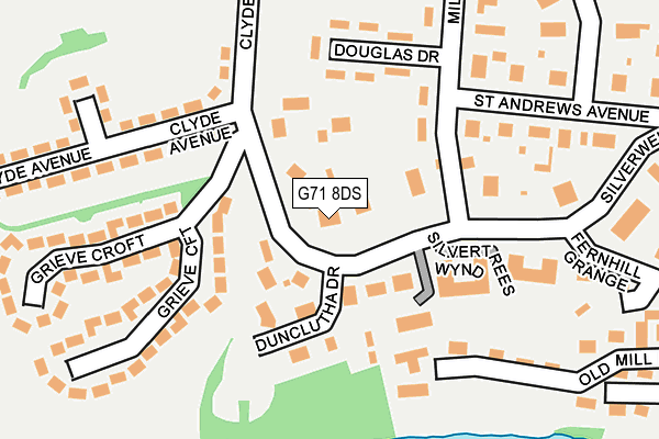 G71 8DS map - OS OpenMap – Local (Ordnance Survey)