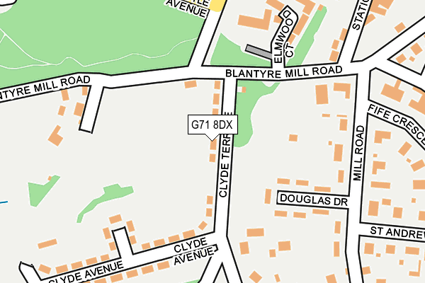 G71 8DX map - OS OpenMap – Local (Ordnance Survey) G71 8DX map - OS OpenMap – Local (Ordnance Survey)