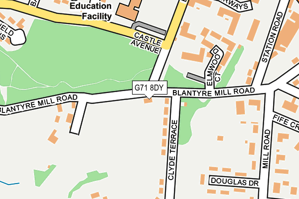 G71 8DY map - OS OpenMap – Local (Ordnance Survey) G71 8DY map - OS OpenMap – Local (Ordnance Survey)