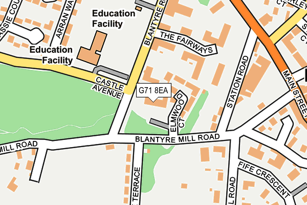 G71 8EA map - OS OpenMap – Local (Ordnance Survey) G71 8EA map - OS OpenMap – Local (Ordnance Survey)
