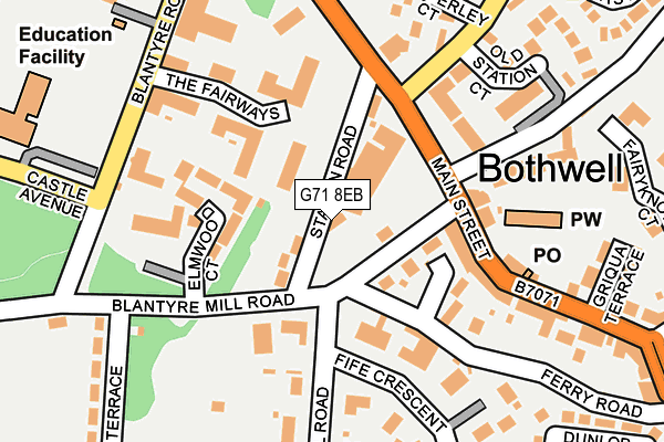G71 8EB map - OS OpenMap – Local (Ordnance Survey) G71 8EB map - OS OpenMap – Local (Ordnance Survey)