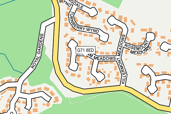 G71 8ED map - OS OpenMap – Local (Ordnance Survey) G71 8ED map - OS OpenMap – Local (Ordnance Survey)