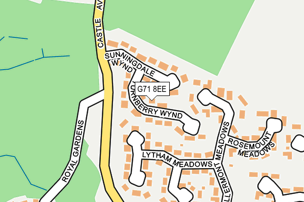 G71 8EE map - OS OpenMap – Local (Ordnance Survey) G71 8EE map - OS OpenMap – Local (Ordnance Survey)