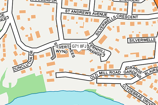 G71 8FJ map - OS OpenMap – Local (Ordnance Survey) G71 8FJ map - OS OpenMap – Local (Ordnance Survey)