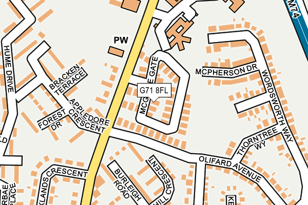 G71 8FL map - OS OpenMap – Local (Ordnance Survey) G71 8FL map - OS OpenMap – Local (Ordnance Survey)