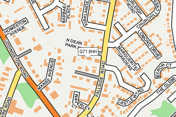 G71 8HH map - OS OpenMap – Local (Ordnance Survey) G71 8HH map - OS OpenMap – Local (Ordnance Survey)